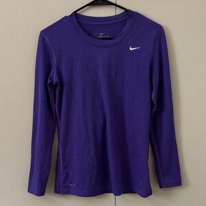 Nike Dri-FIT Purple Long Sleeve Top